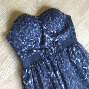 💎3/$12 Daytrip Animal print full skirt strapless flowy  M